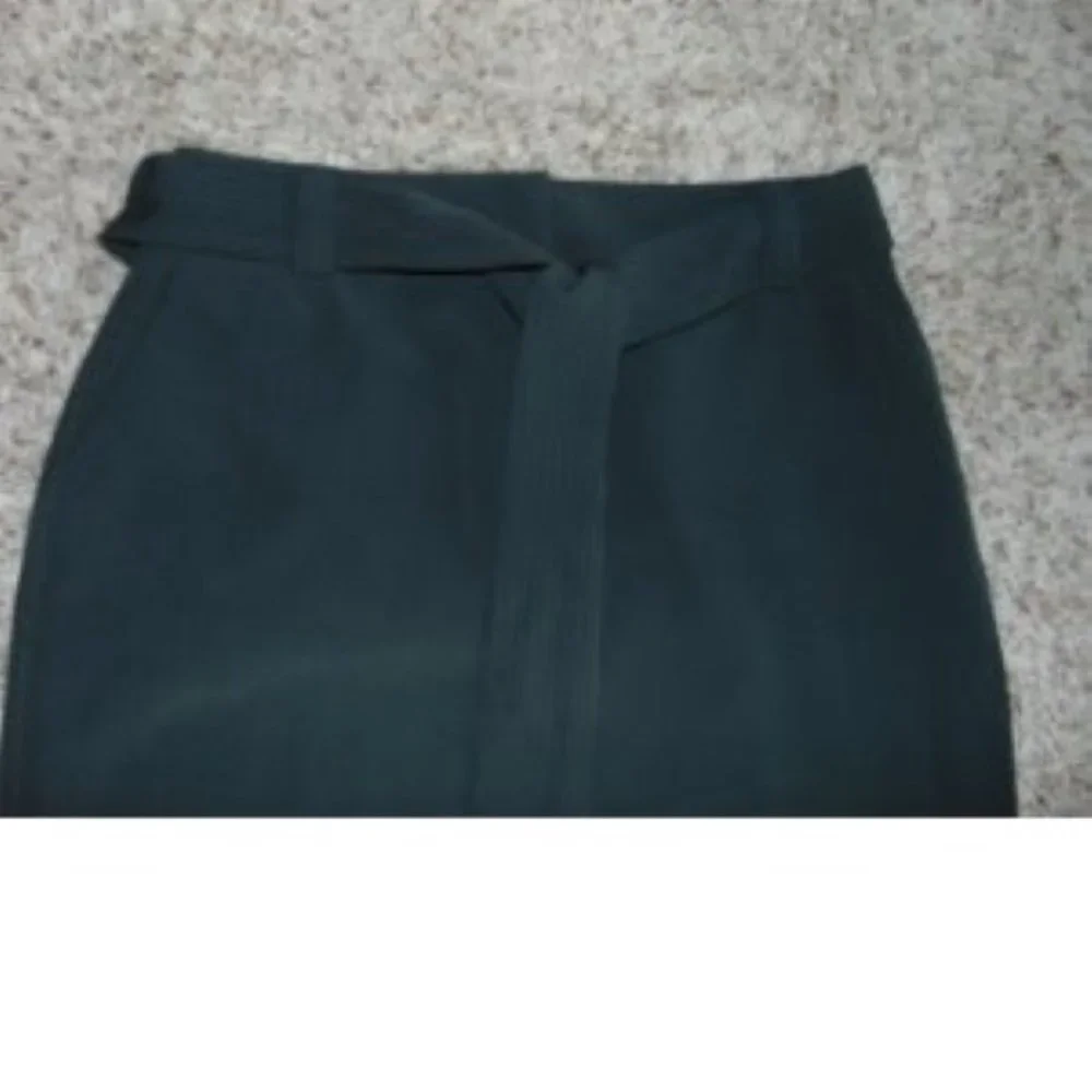 Apt 9 Pencil Skirt Womens 14 Peat Tie Front Sash Midi Side Slits Dress Sleek